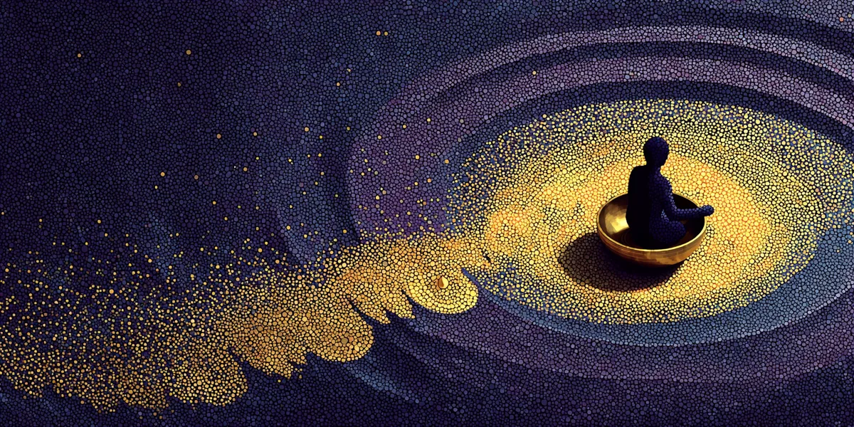 A vibração no corpo — ondas sonoras atravessam